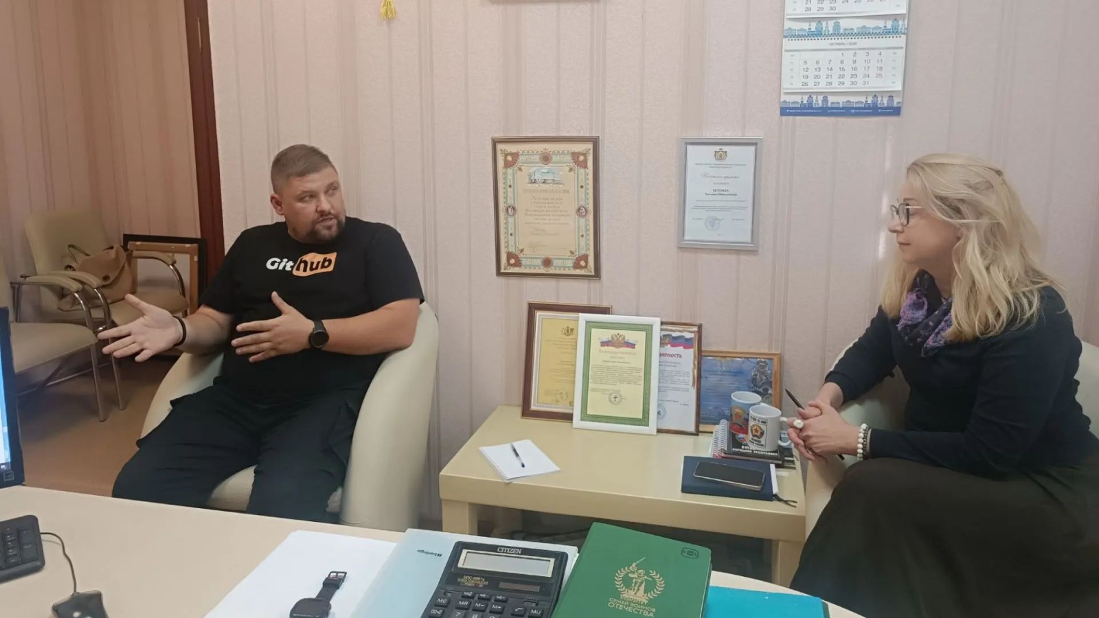 Состоялась рабочая встреча с выпускником  региональной кадровой программы «ГЕРОИ62»